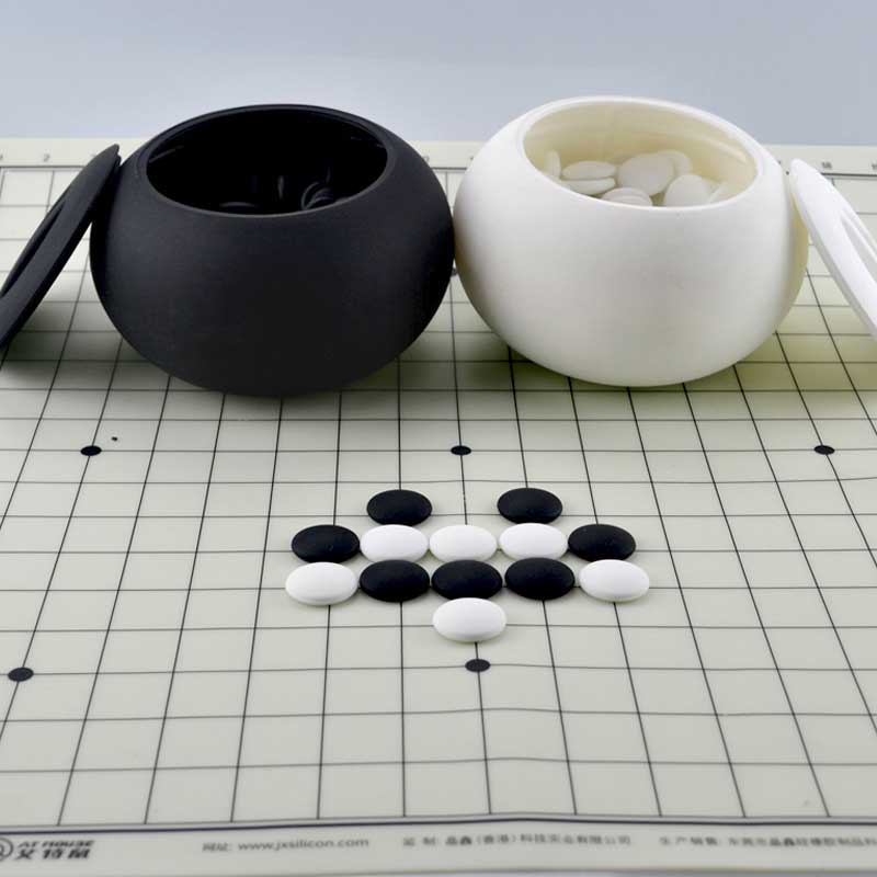 Силиконов Weiqi Board Weiqi Game Stones Парчета образователна играчка