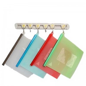 Водоустойчива течове за здравословна екологична чанта за съхранение на силикон за готвене екологична закуска за закуска за многократна употреба на хранителни торбички за силиконова екологична силиконова торбички